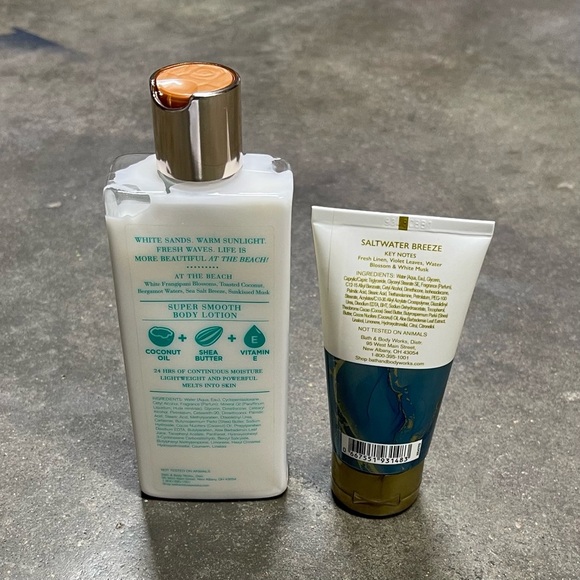 Bath & Body Works Saltwater Breeze / At The Beach Lotion Discontinued Lot - Picture 5 of 6